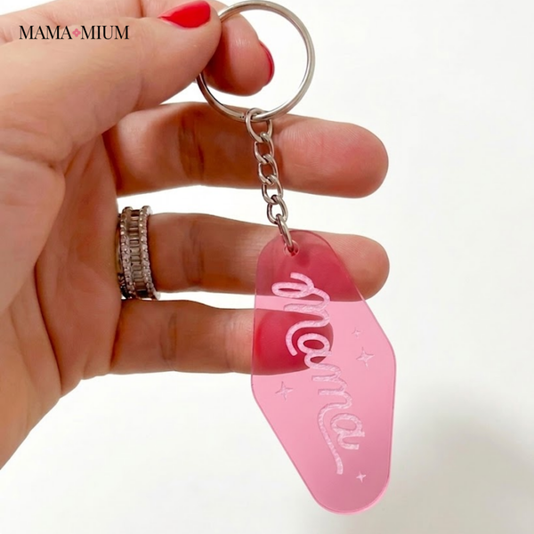 Mama Keychain Best Mom Ever Gift