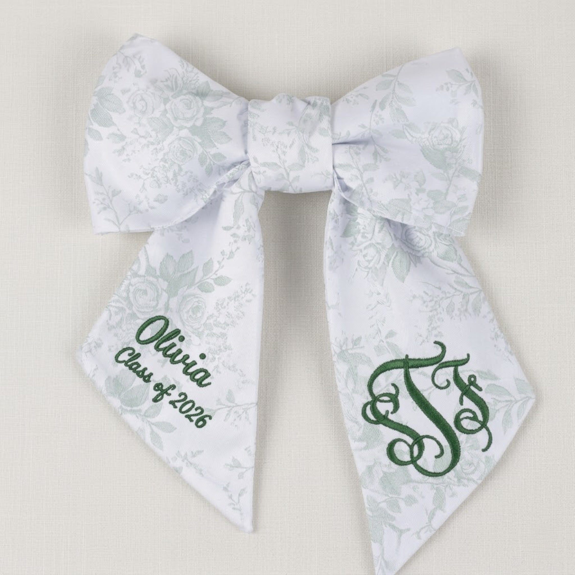 Personalized Graduation Bouquet Sash Custom Name Ribbon