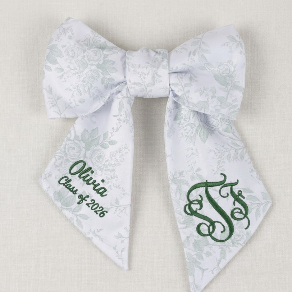 Personalized Graduation Bouquet Sash Custom Name Ribbon