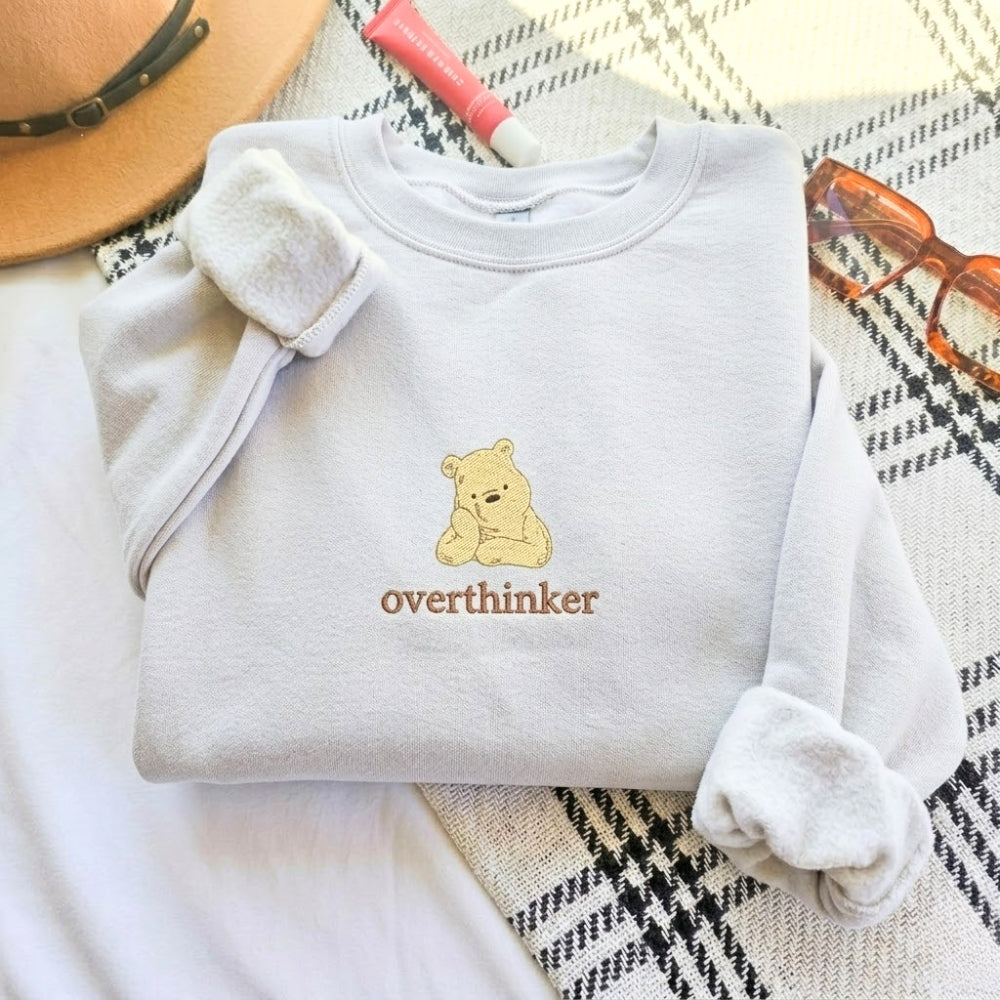 Embroidered Mama Bear Overthinking Sweatshirt