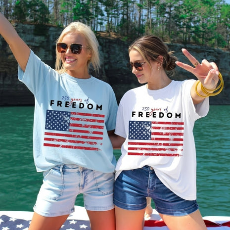 American Flag 250 Years Patriotic T-shirt