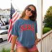 Patriotic Mama Red White Blue Stars T-shirt