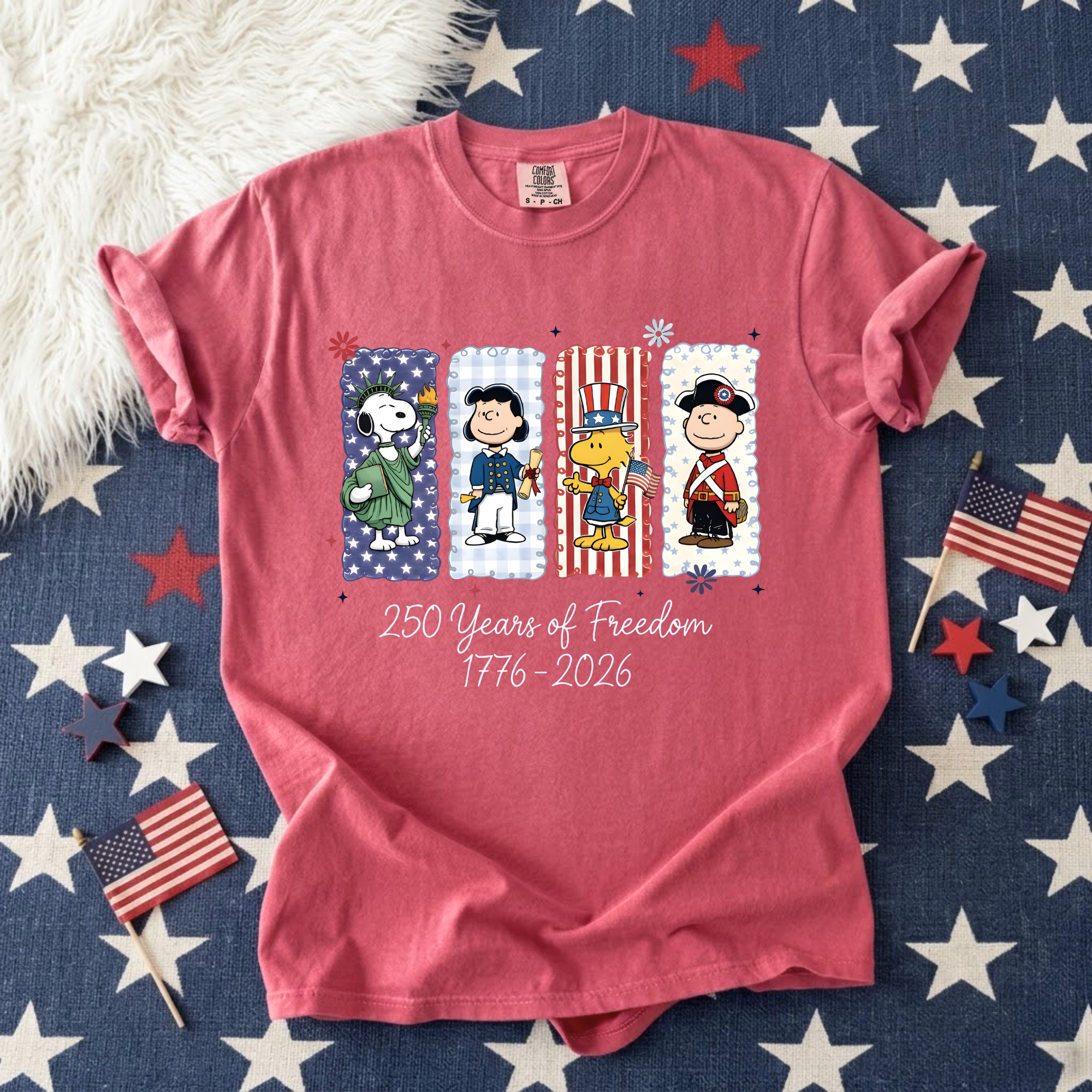 USA 250 Years Patriotic 4th of July T-shirt