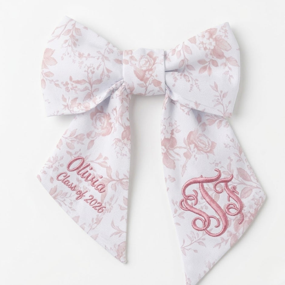 Personalized Graduation Bouquet Sash Custom Name Ribbon
