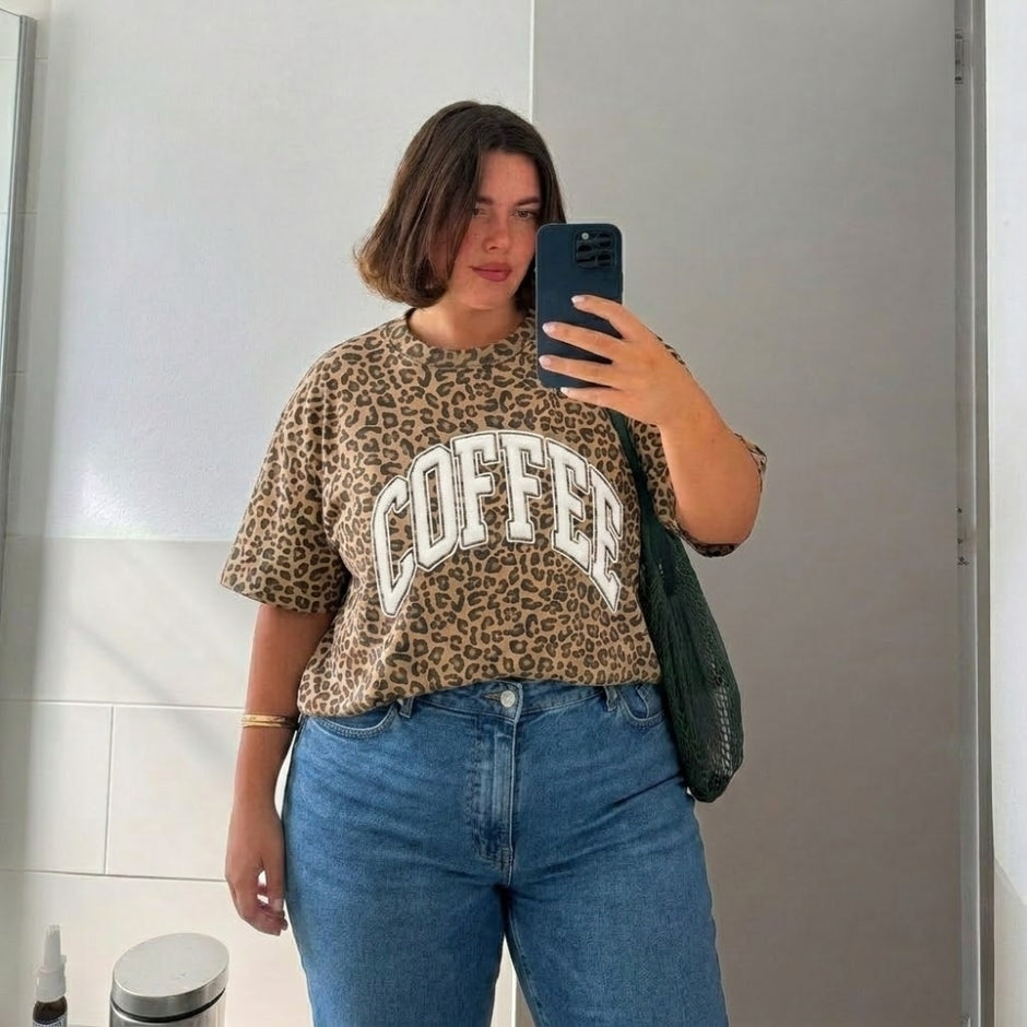 PUFF Coffee Leopard T-shirt