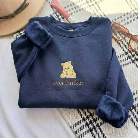 Embroidered Mama Bear Overthinking Sweatshirt