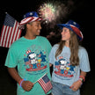 America 250th Anniversary Patriotic Dog T-shirt