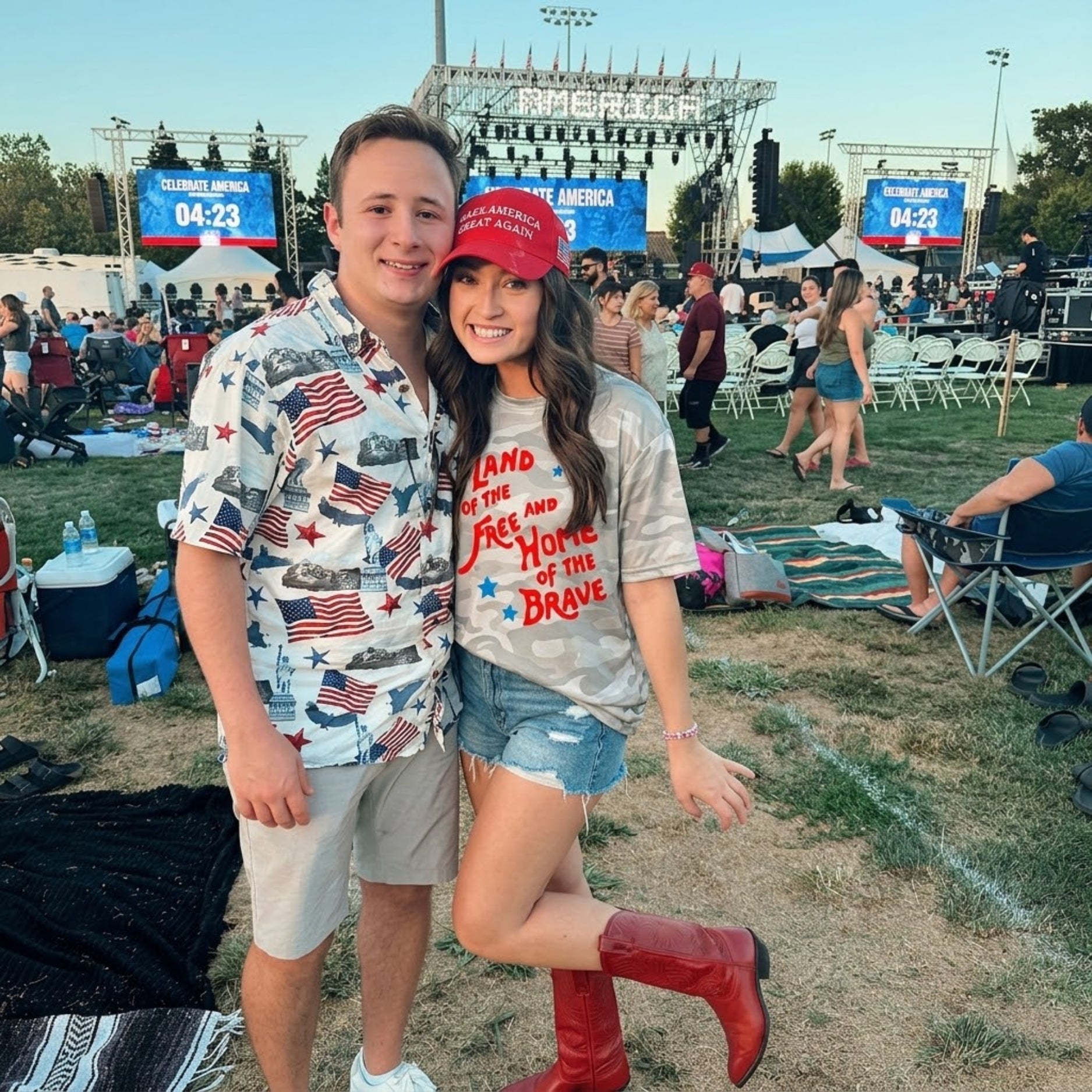 All Over Print Celebrate Freedom 4th of July T-shirt