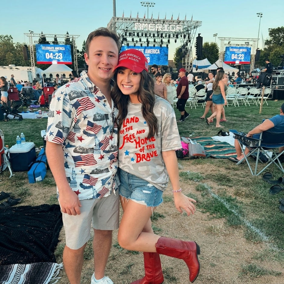 All Over Print Celebrate Freedom 4th of July T-shirt
