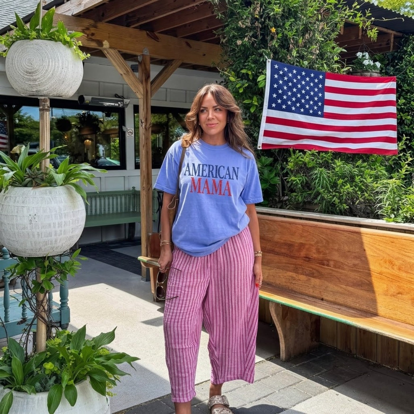 American Mama Red White and Blue T-shirt
