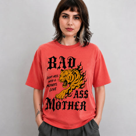 Badass Mama Tiger Graphic T-shirt