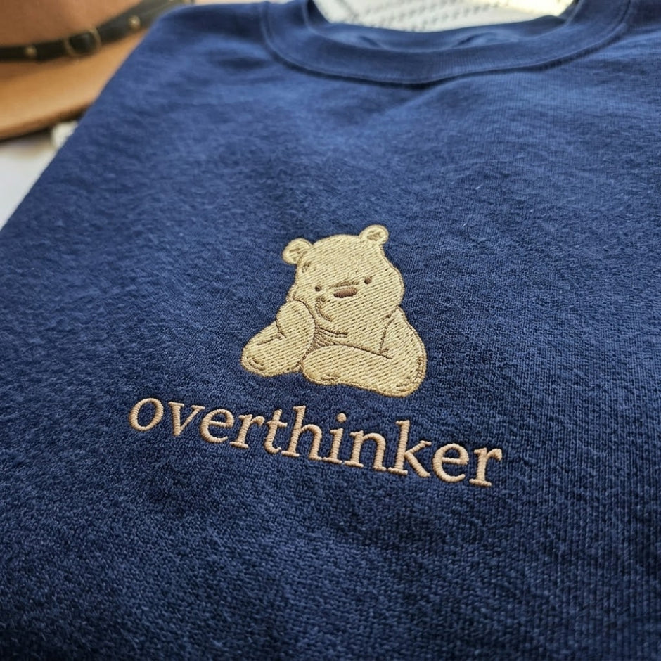 Embroidered Mama Bear Overthinking Sweatshirt