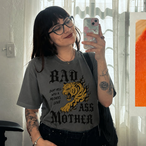 Badass Mama Tiger Graphic T-shirt