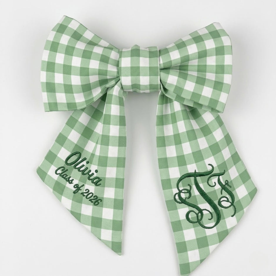 Personalized Graduation Bouquet Sash Custom Name Ribbon