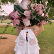 Personalized Prom Bouquet Sash Embroidered Name