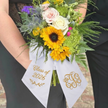 Personalized Prom Bouquet Sash Embroidered Name