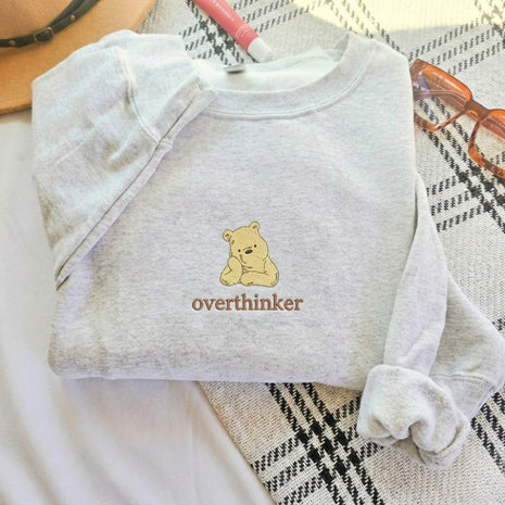 Embroidered Mama Bear Overthinking Sweatshirt