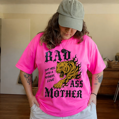 Badass Mama Tiger Graphic T-shirt
