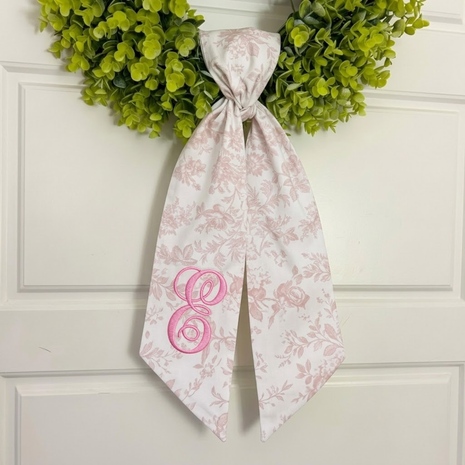 Personalized Multi Seasonal Floral Wreath Sash