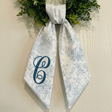 Personalized Multi Seasonal Floral Wreath Sash