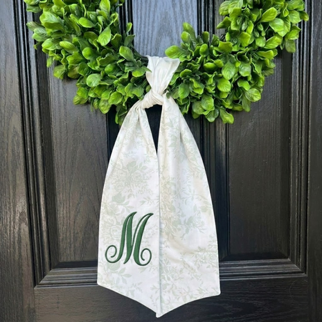 Personalized Multi Seasonal Floral Wreath Sash