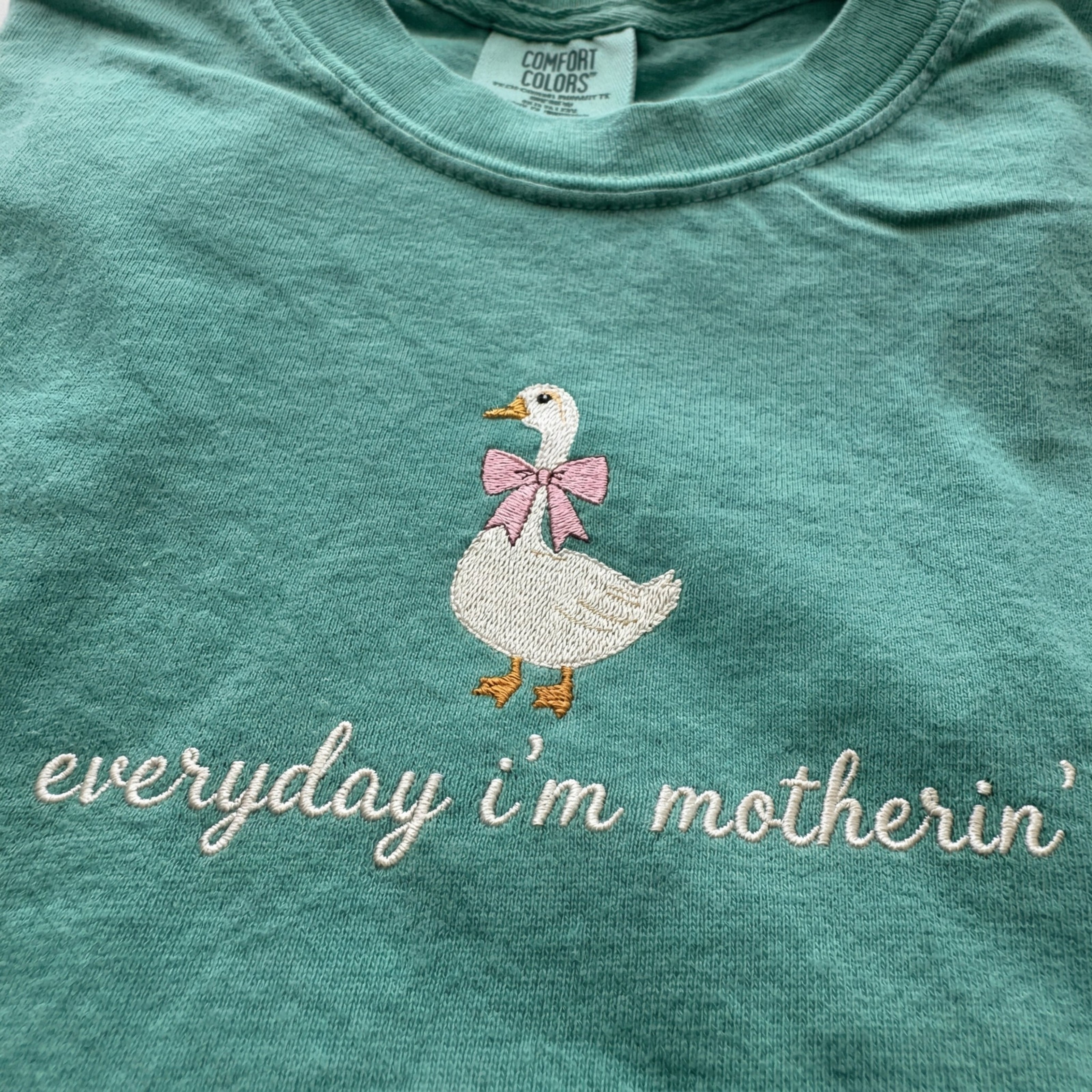 Embroidered Everyday I'm Motherin' T-shirt