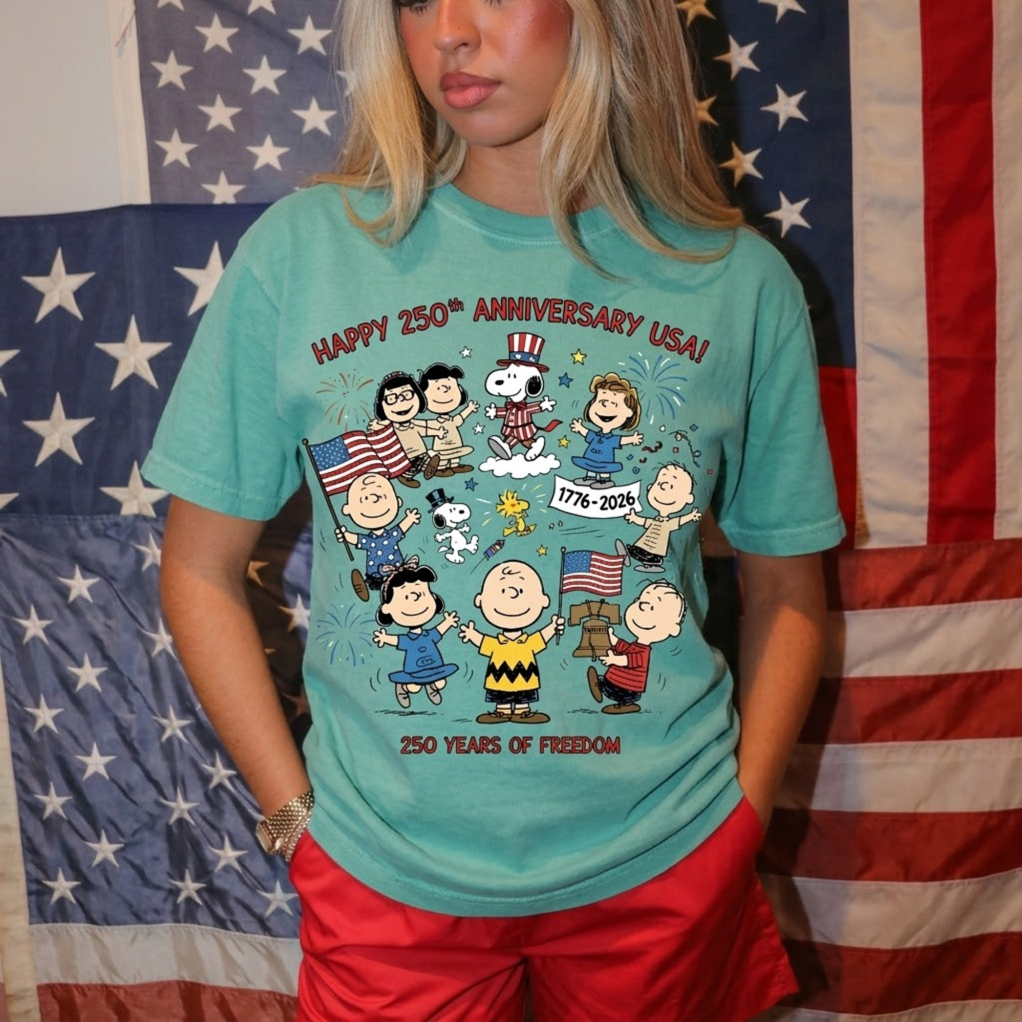 Happy 250th Anniversary USA Vintage T-shirt