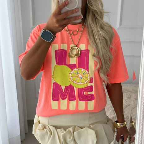 Neon Lime Graphic T-shirt