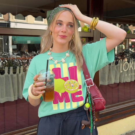 Neon Lime Graphic T-shirt