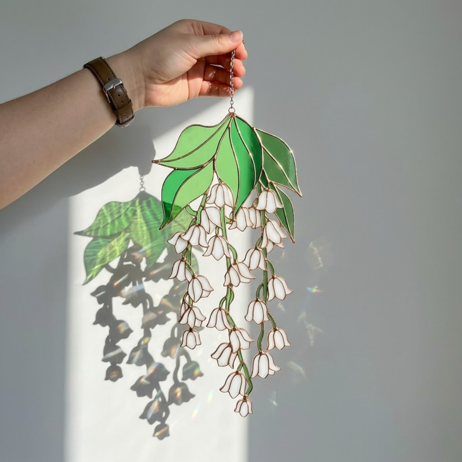Lily of the Valley Acrylic Suncatcher