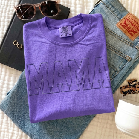 Embroidered Mama Gift Comfort T-shirt