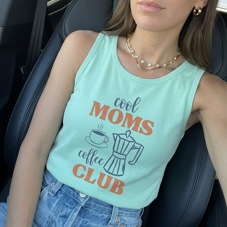 Cool Moms Coffee Club Tank Top
