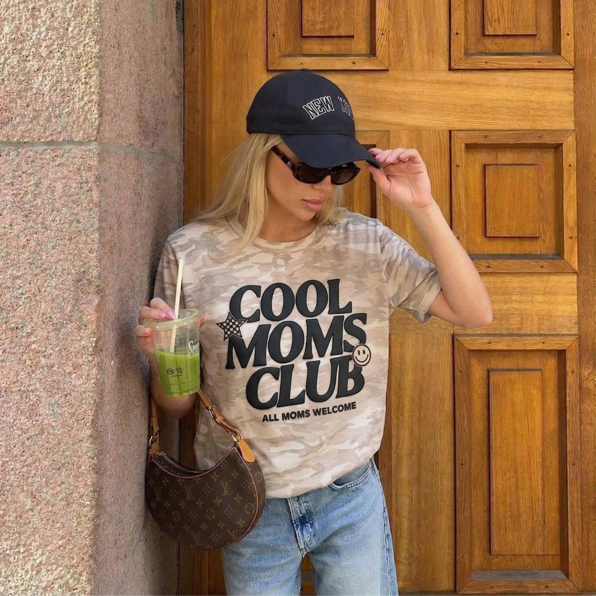 PUFF Camo Cool Moms Club T-shirt