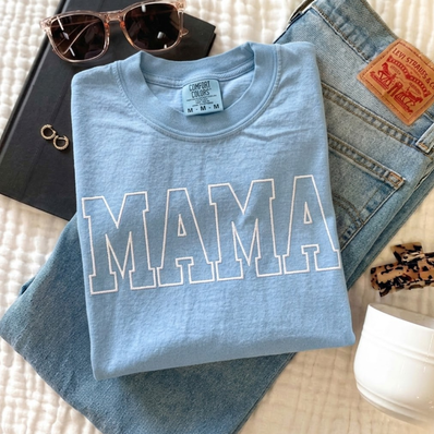 Embroidered Mama Gift Comfort T-shirt