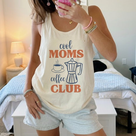 Cool Moms Coffee Club Tank Top