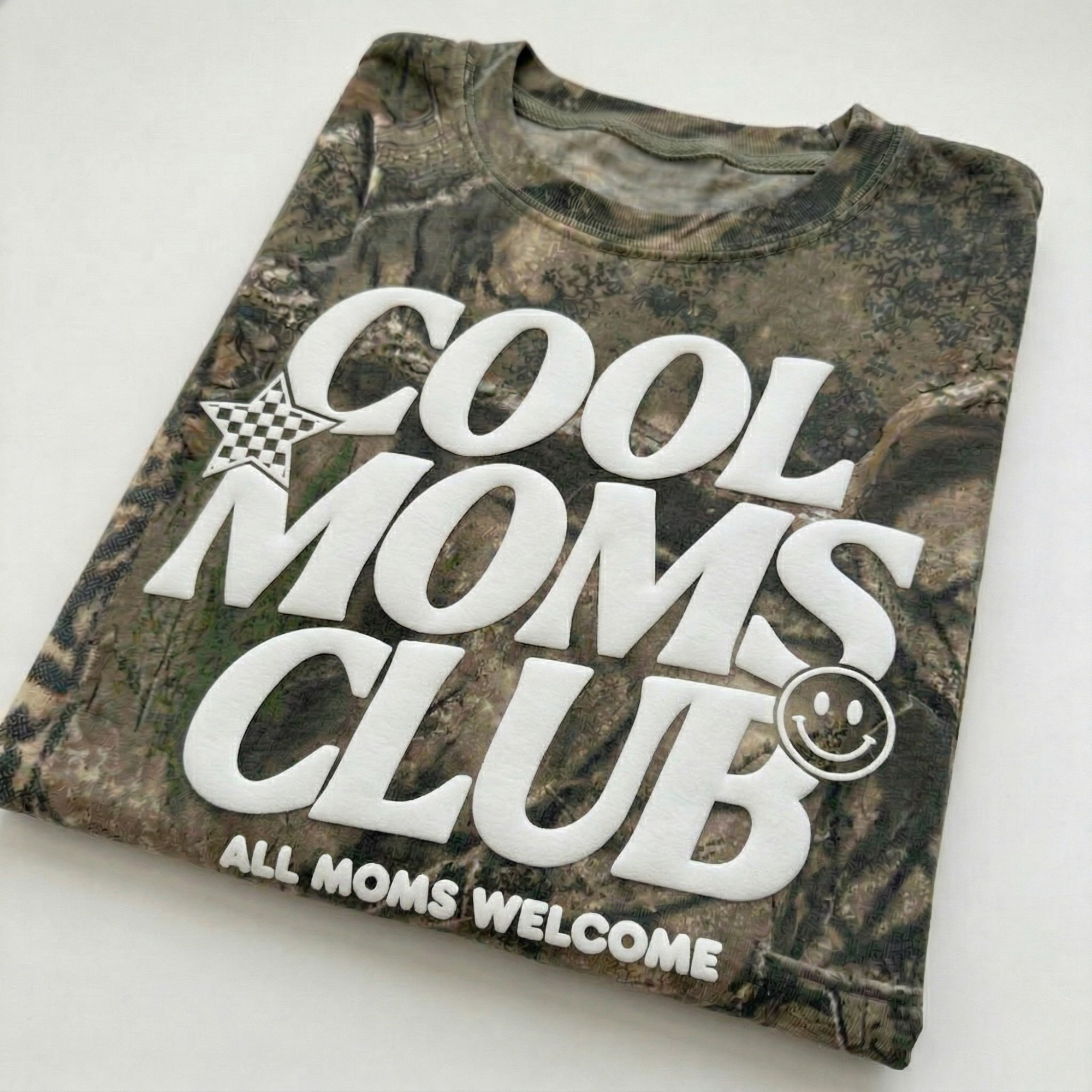 PUFF Camo Cool Moms Club T-shirt
