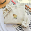 Embroidered I'm Fine Mama Bear Sweatshirt