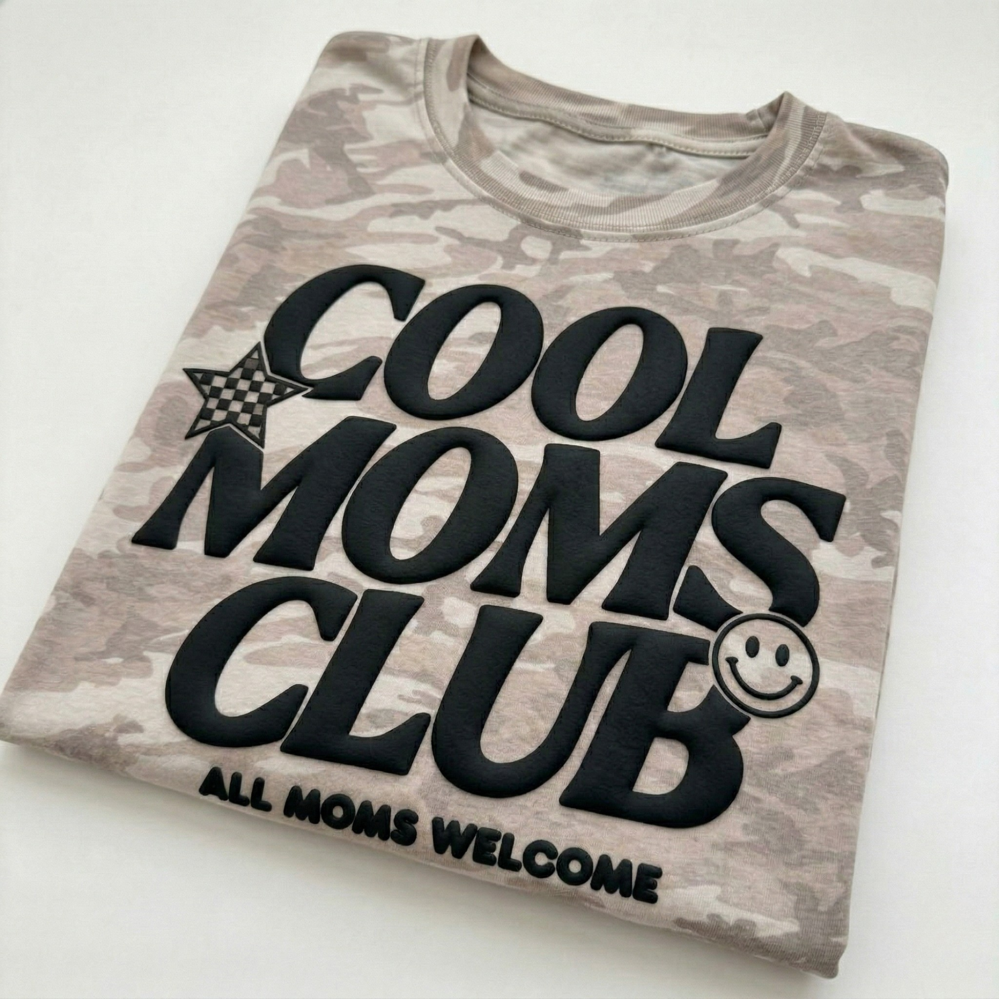 PUFF Camo Cool Moms Club T-shirt