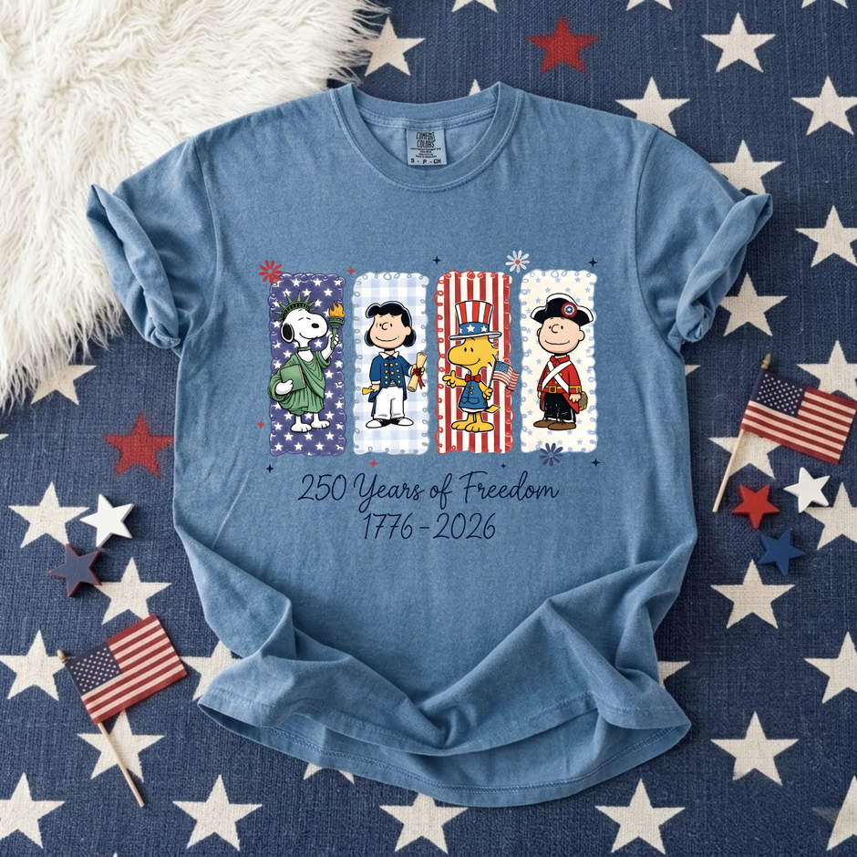 USA 250 Years Patriotic 4th of July T-shirt