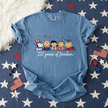 Puppy Patriotic Cartoon 250 Years T-shirt