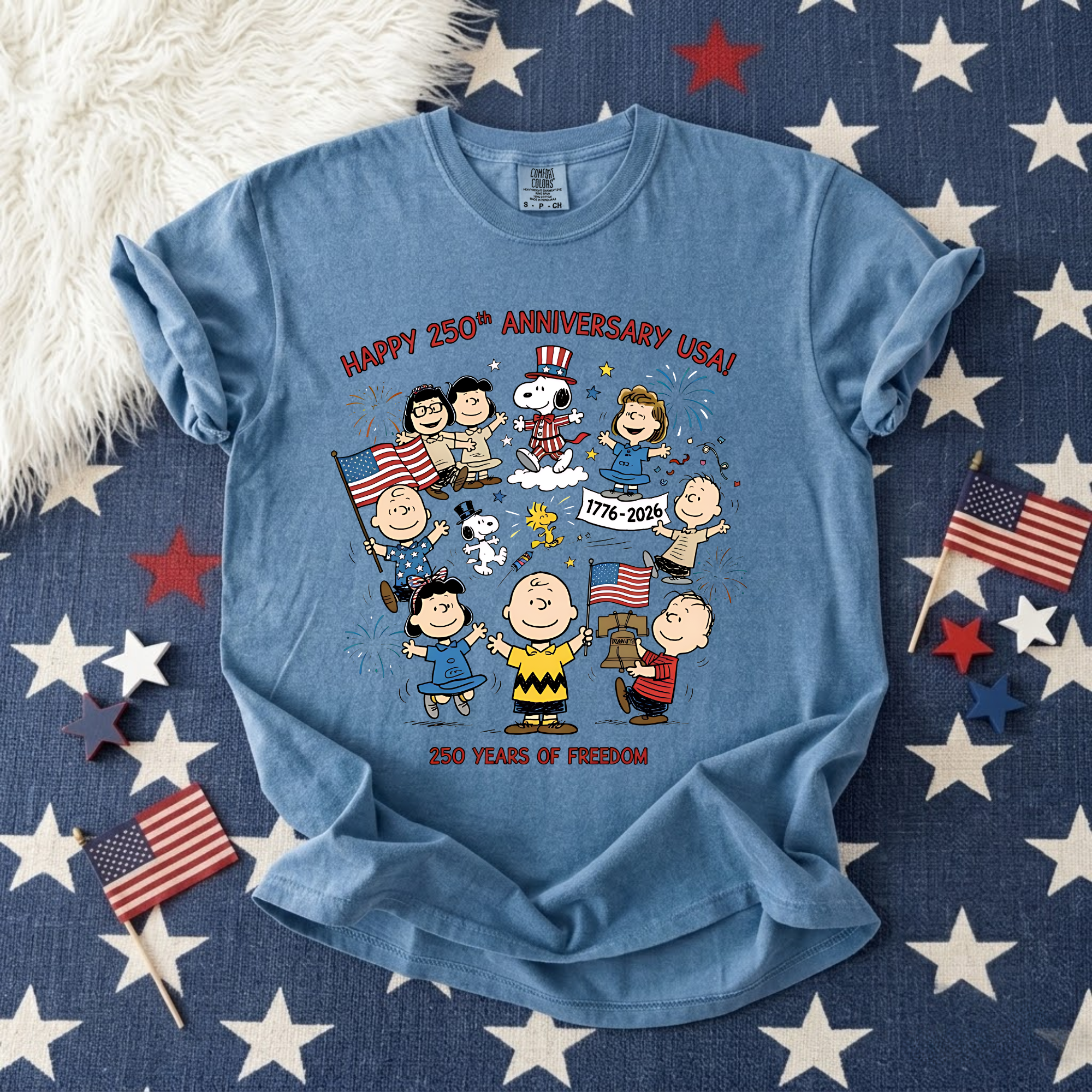 Happy 250th Anniversary USA Vintage T-shirt