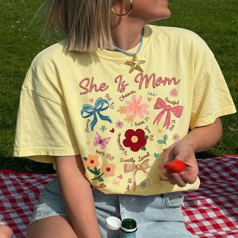She Is Mom Coquette T-shirt