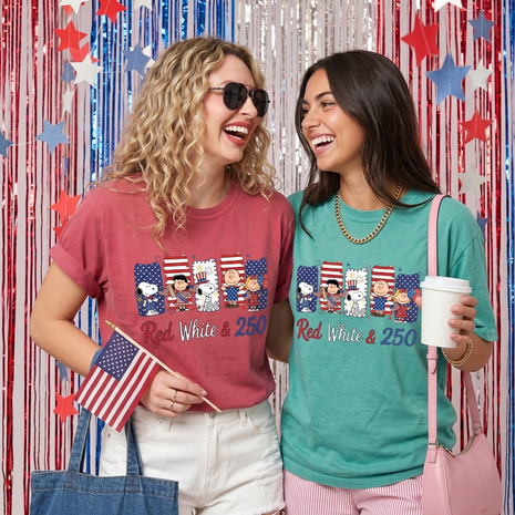 Red White and 250 Anniversary T-shirt