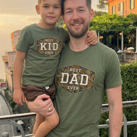 Best Dad Ever Camo Matching T-Shirts