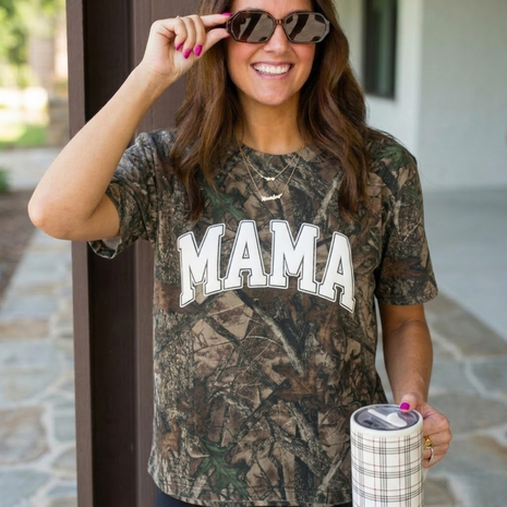PUFF 'MAMA' Realtree Camo T-shirt