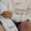 Personalized Embroidered Location Coordinates Sweatshirt