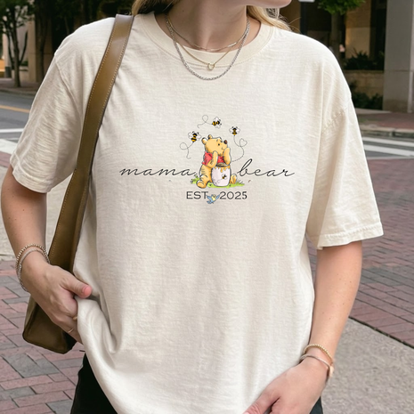Personalized Mama Bear Graphic T-shirt