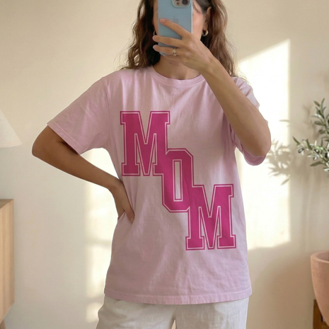 Stylish MOM Varsity T-shirt