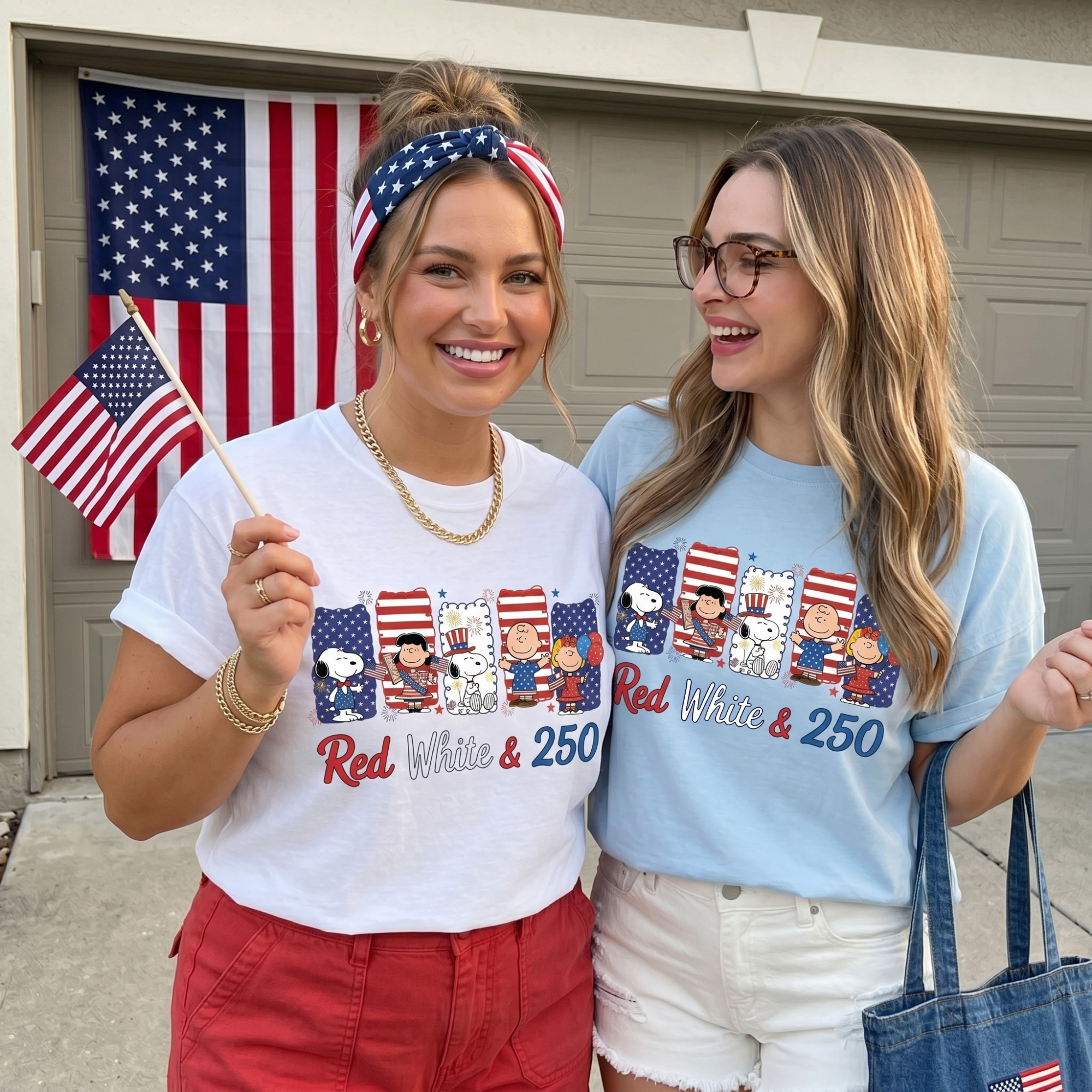 Red White and 250 Anniversary T-shirt