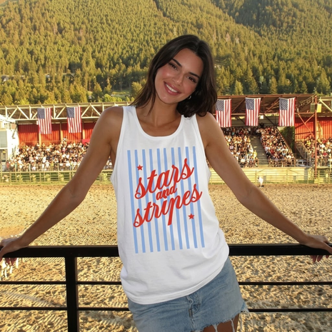 Stars and Stripes Patriotic Tank Top